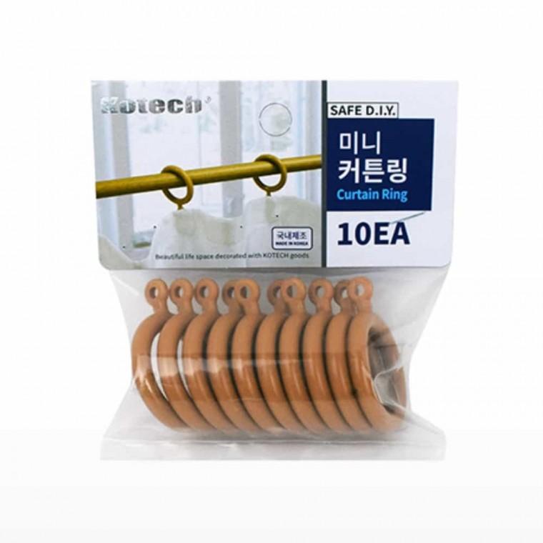 미니 커튼링 10EA 오크 링커튼 고리커튼 커튼걸이 커튼집게 커튼고리