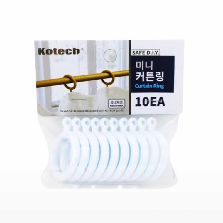 미니 커튼링 10EA 화이트 링커튼 커튼부자재 커튼고리 커튼집게 커텐링