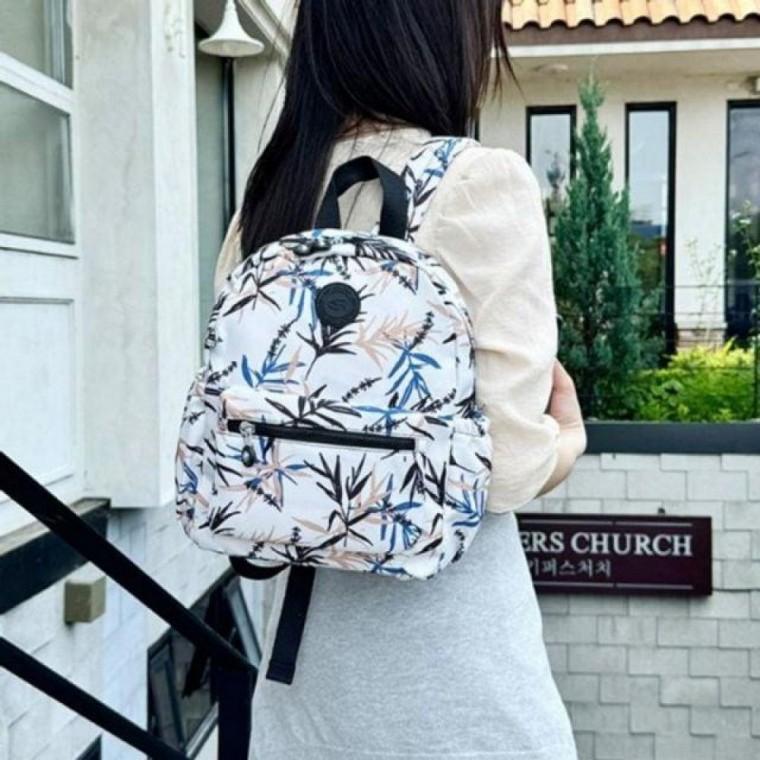가방 여행 백팩 미니 아트 패턴 나일론 칼라 여성