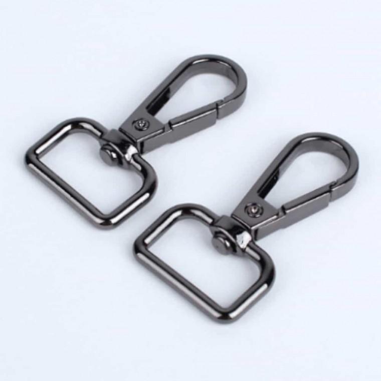 D링 고리 흑니켈 20mm 2P 가방부속품 가방끈연결고리 가방부속
