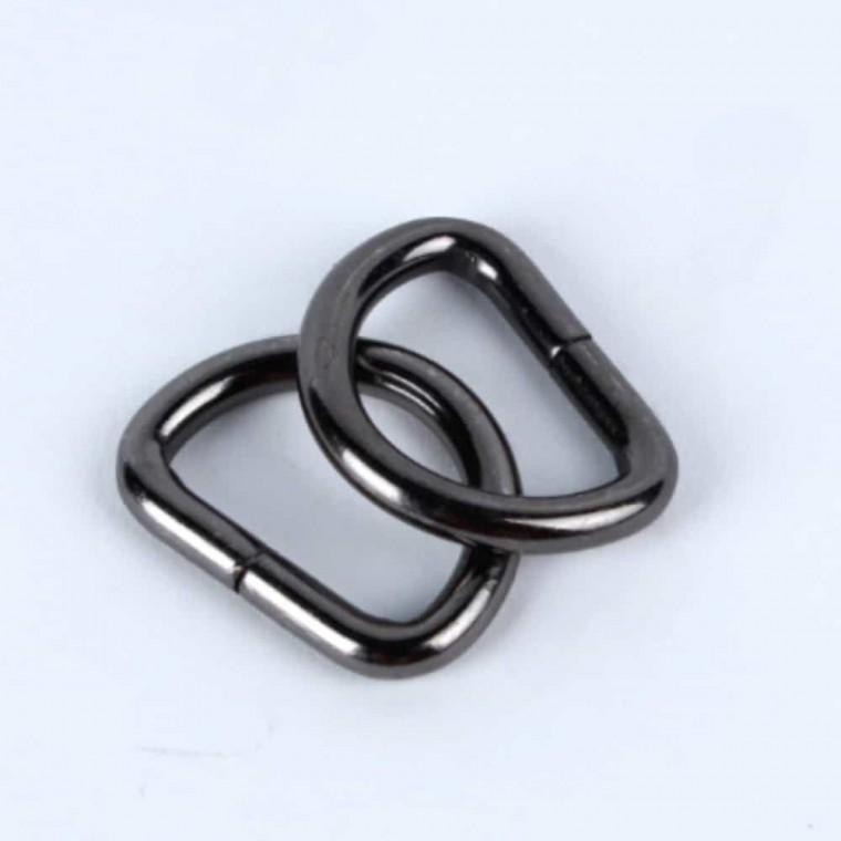 라운드 D링 흑니켈 20mm 2P 가방부속품 가방장식 가방부속