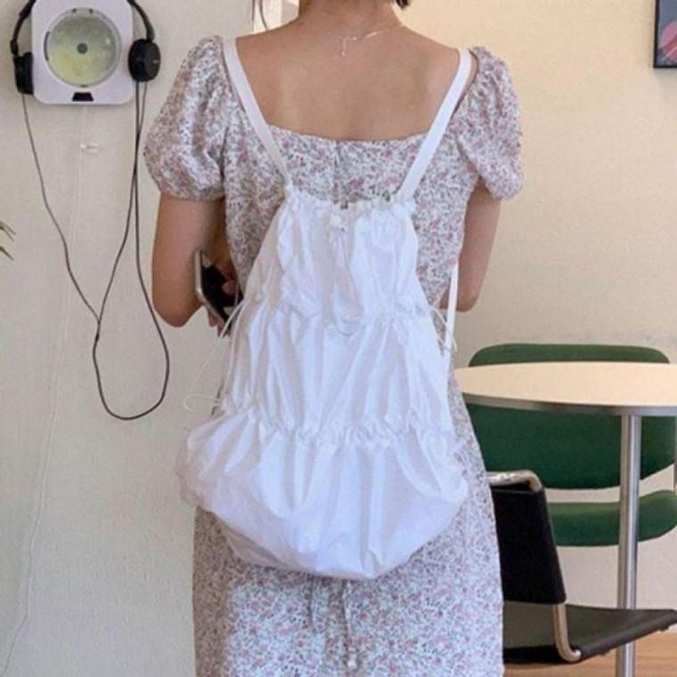 가방 생활 가능 백팩 학생 방수 남성 중학생 나일론 스트링 끈 여성 가벼운 조절