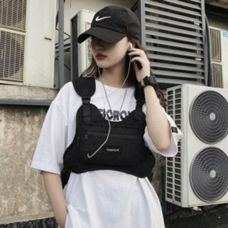 와일드스포츠체스트백(블랙)캐주얼가슴조끼가방
