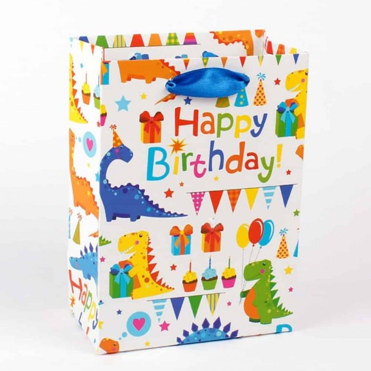 공룡 쇼핑백 중 선물종이가방 생일쇼핑백