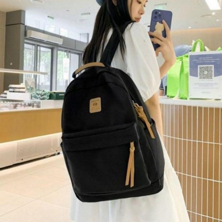 가방 기본 스타일 백팩 포인트 데일리 앞패치 남여공용