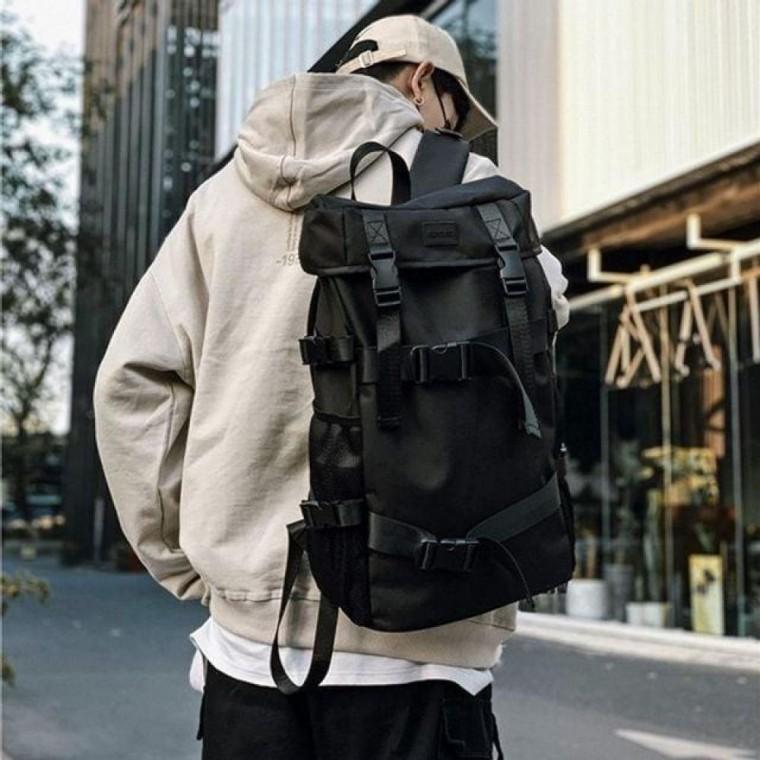 가방 남녀공용 포켓 백팩 컬러 버클 데일리 학생