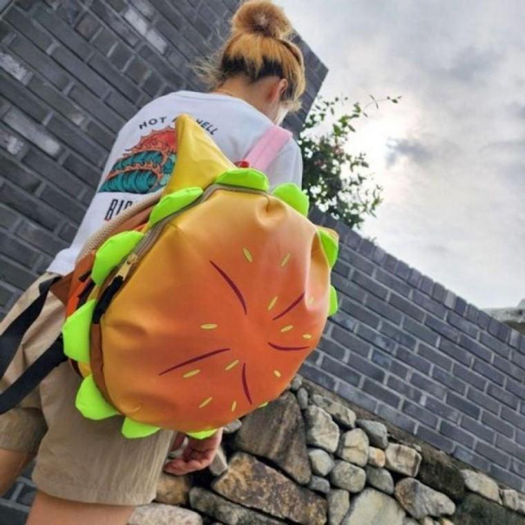 가방 햄버거 백팩 여성 귀여운