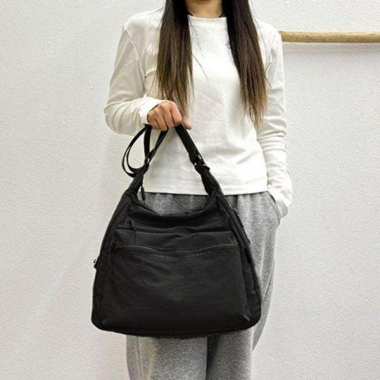 가방 데일리 백 출근 휘뚜루마뚜루 나일론 블랙 직장인 숄더백팩 여자