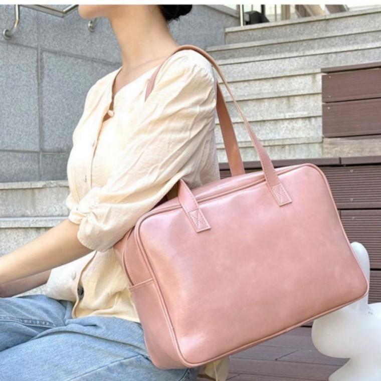 스퀘어 여자 데일리 토트 숄더백가방