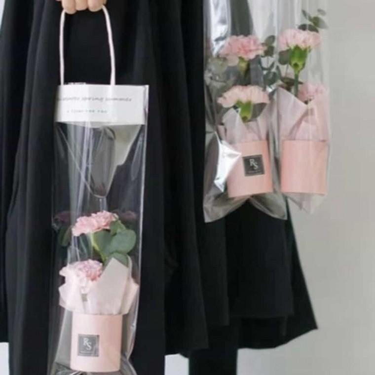 꽃 포장지 봉투 대 비닐포장지 발걸레 꽃꽂이용품 꽃꽂이DIY 비닐가방