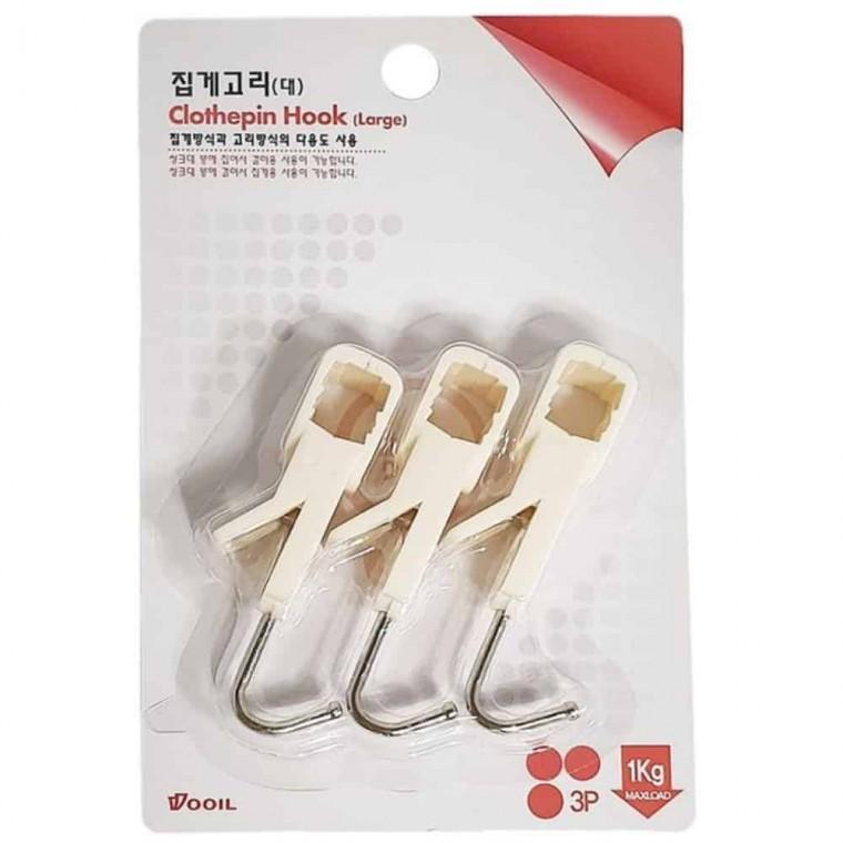 집게고리 대 3p 주방수건걸이 주방행주걸이 집게걸이 씽크대고리