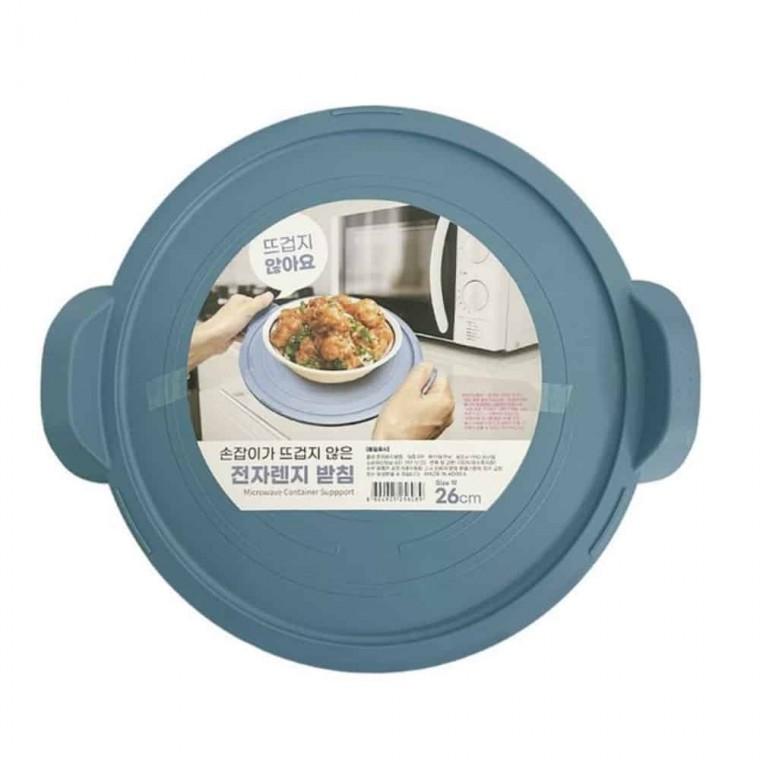전자렌지용기 받침대 21cm 전자렌지쟁반 주방쟁반 주방트레이 전자레인지쟁반