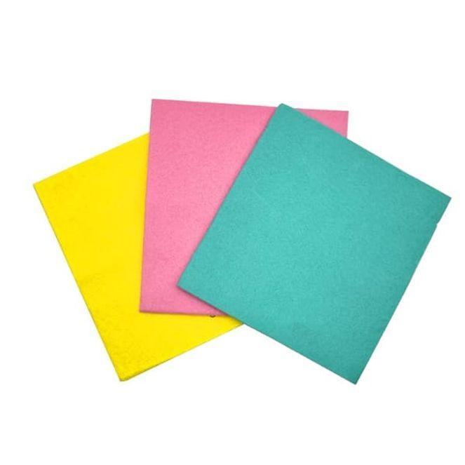부직포 행주 주방 싱크대 식탁 청소 걸레 일회용 칼라 행주 3개입