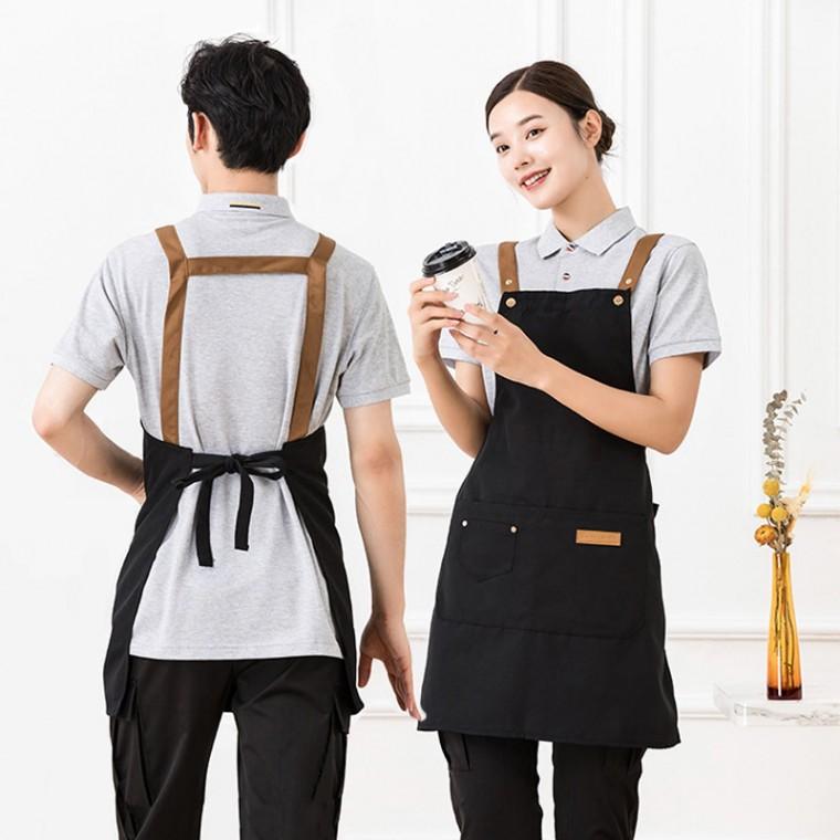 바리스타 공방 주방 미용 다용도 카페 방수 앞치마