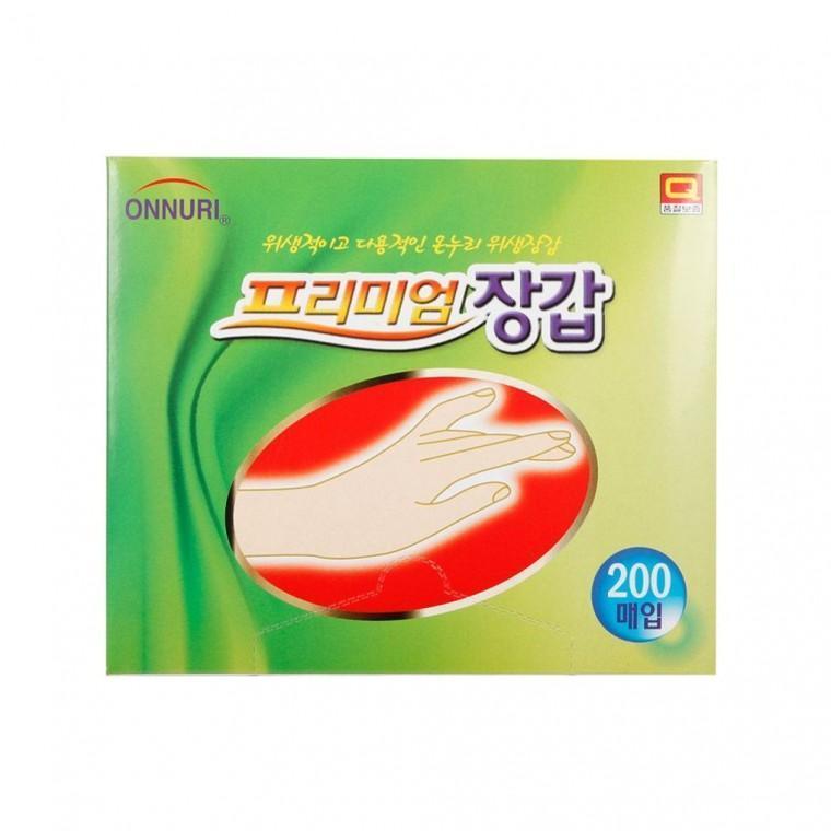 일회용 고무 장갑 주방 위생 청소 설거지 장갑 200p