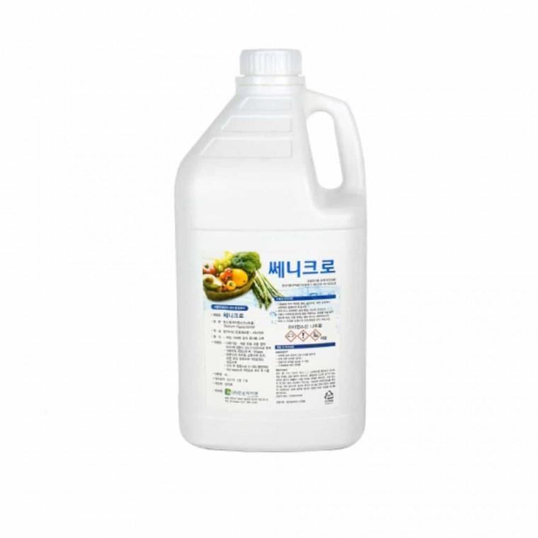 쎄니크로 4L 소독제 채소소독 주방소독 소독약 소독수