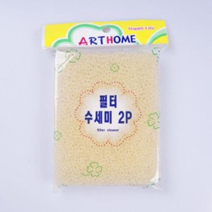 스펀지 수세미 2P 주방 식기 설거지 기름때