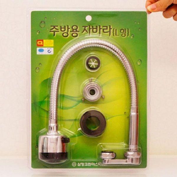 싱크대 수도 꼭지 주방 수전 절수형 자바라 L형