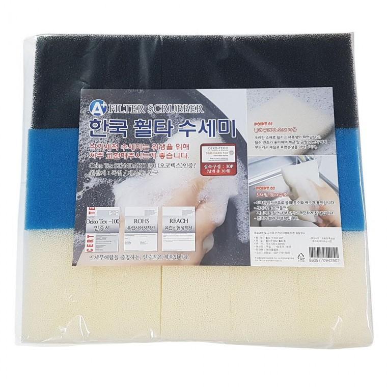 수세미 30P 혼합 3종세트 물병세척 부드러운 거품나는 아이디어 주방 타올