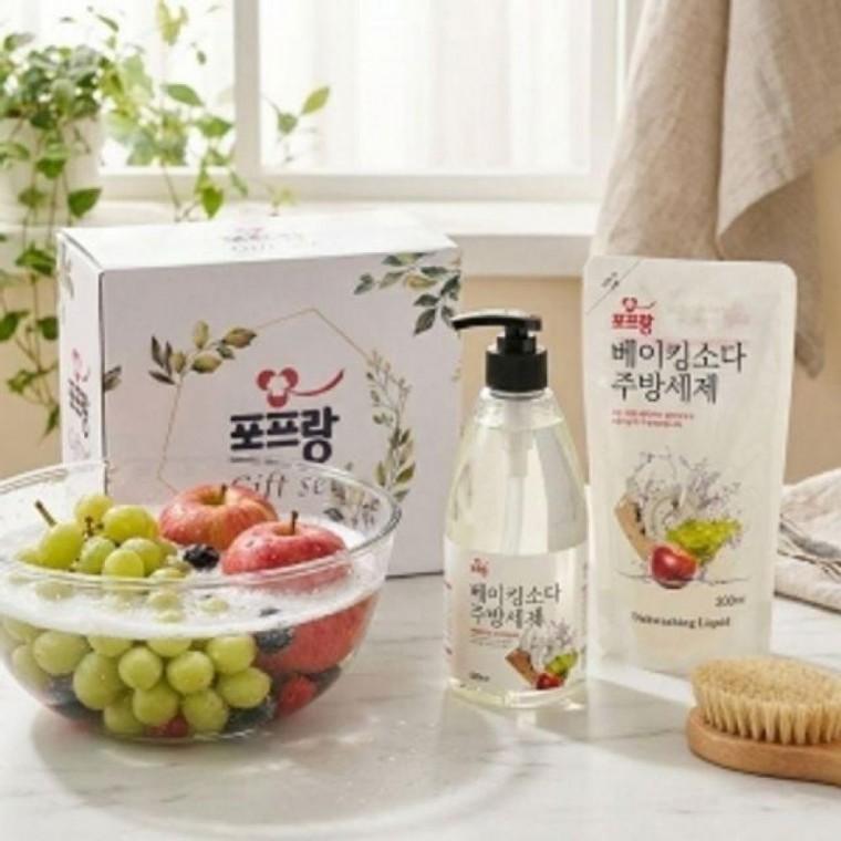 EAS 포프랑베이킹소다주방세제세트500ml리필300ml
