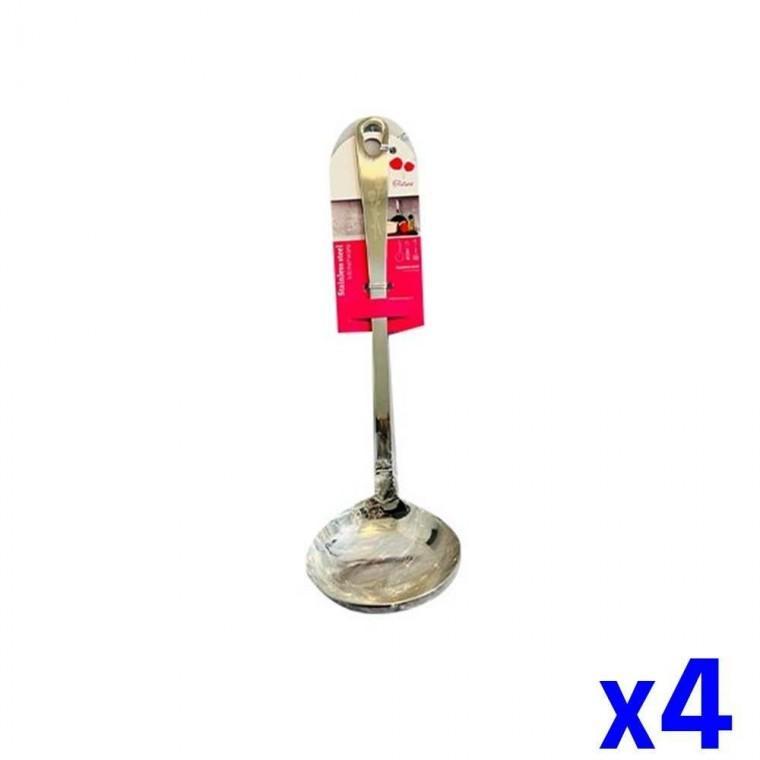주방 스텐국자 9.3x32cm x4개 손잡이국자 조리국자