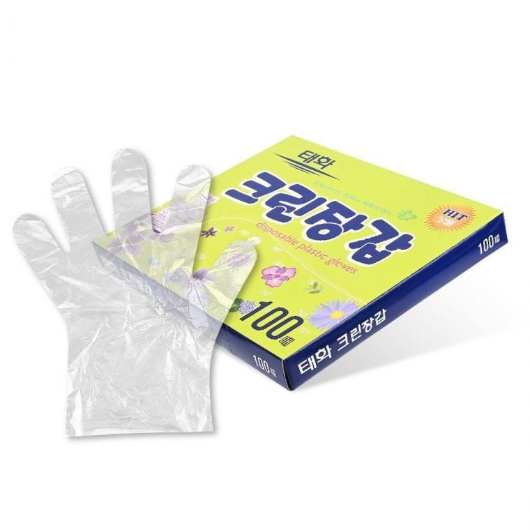 EA 국산 튼튼한 위생장갑 업소용 주방 일회용 비닐장갑 100매