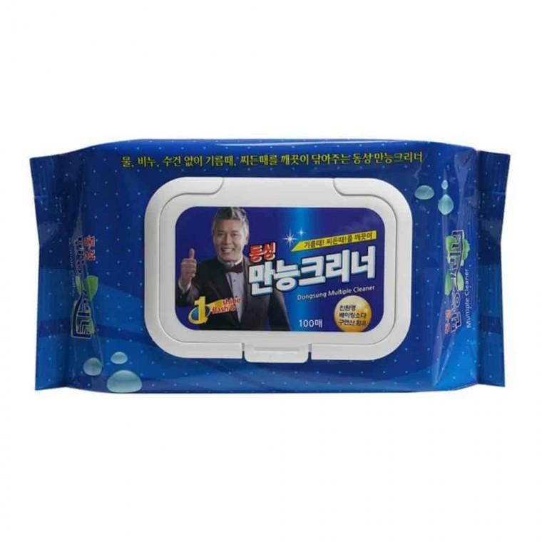 크리너 티슈형 100매 주방청소물티슈 만능세정티슈 기름때청소티슈 다목적청소티슈