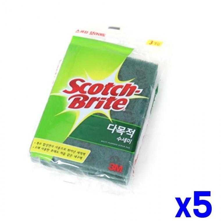 특수 연사 다목적 수세미 5P x5개 주방소모품