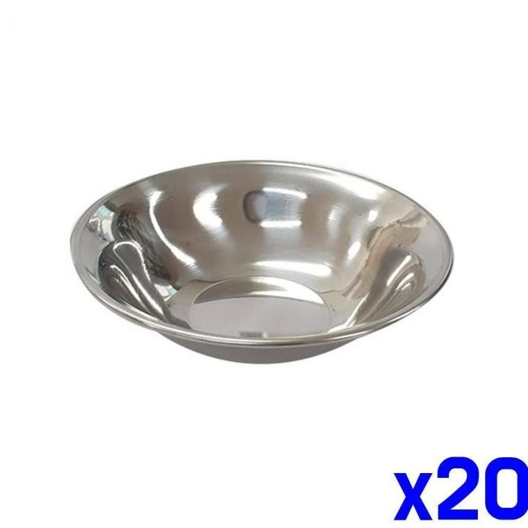 스텐 다용도 접시 대 7.7x4cm x20개 주방접시 식기류
