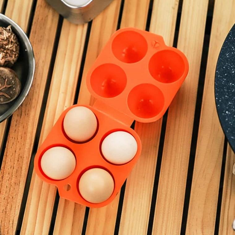 휴대 4구 계란 보관통 휴대용계란통 캠핑용계란케이스 휴대용계란케이스 달걀케이스 휴대용계란보관통