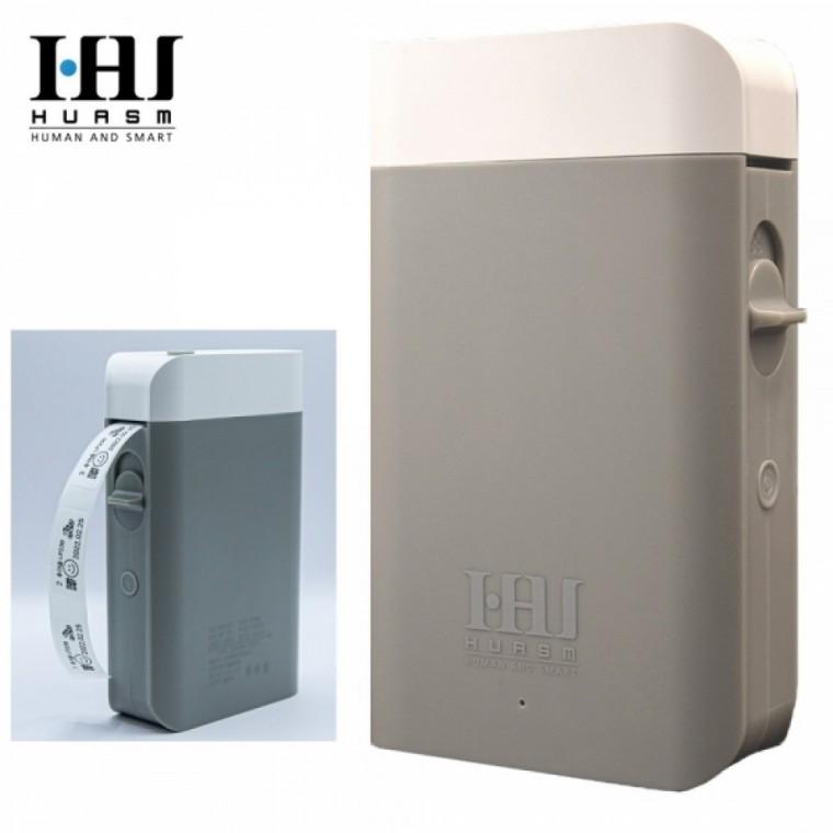 후아즘 잉크가 필요없는 휴대용 블루투스 라벨프린터 (LP200) (그레이)