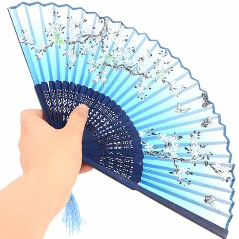 원목 대나무 휴대용 부채 부체 접는부채