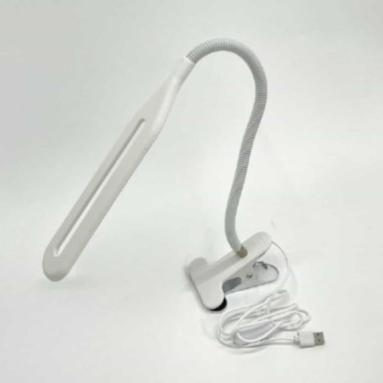 USB 집게 독서등 화이트 휴대용스탠드 침대스탠드 독서실스탠드