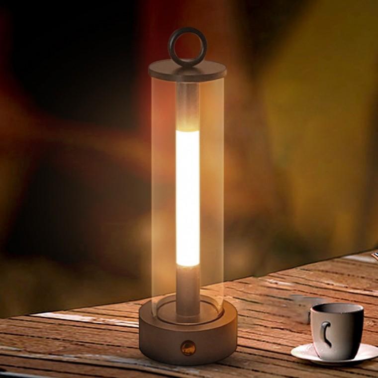 무드앤 무선 터치 테이블 스탠드 휴대용 침대 무드등 단스탠드 골드