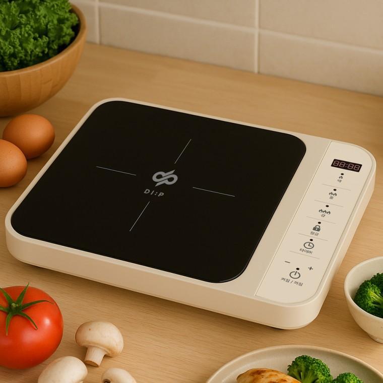 휴대용 1구 인덕션 2000W 고화력 터치 슬림