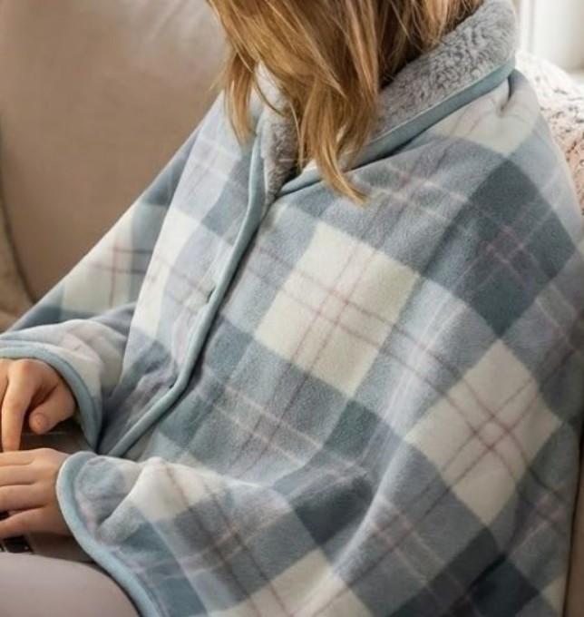 극세사담요 무릎이불 망토담요 휴대용 이불 무릎 담요 무릎덮개 ST5610