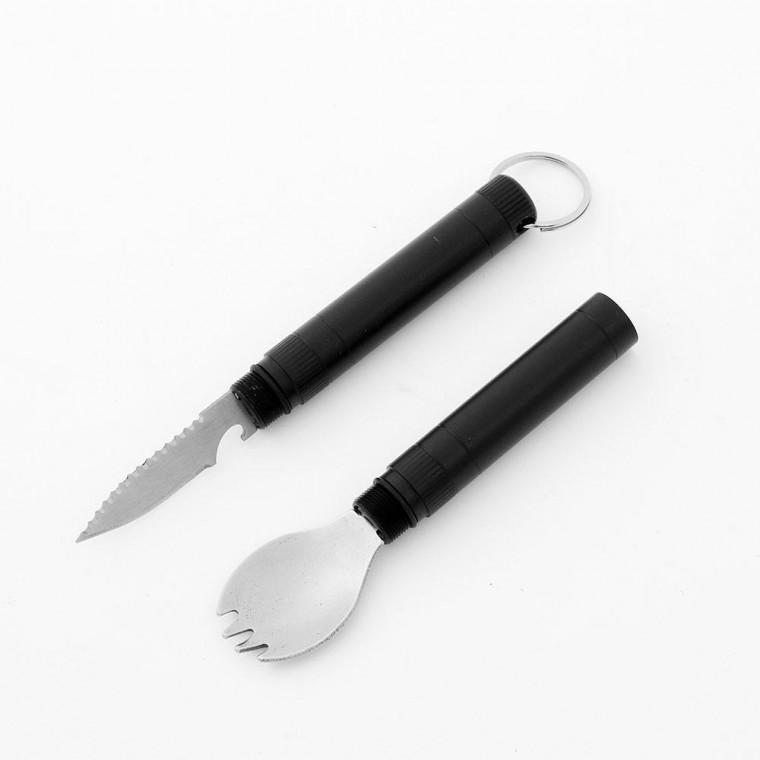 (GTF13805)조이캠핑 휴대용 스포크+나이프
