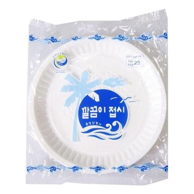 일회용 접시 용기 그릇 캠핑 접시 식기 10호 10p
