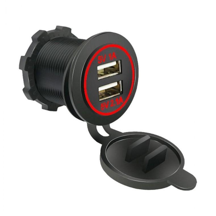 3.1A 방우 USB 2포트 고속 충전 소켓 카라반 캠핑카