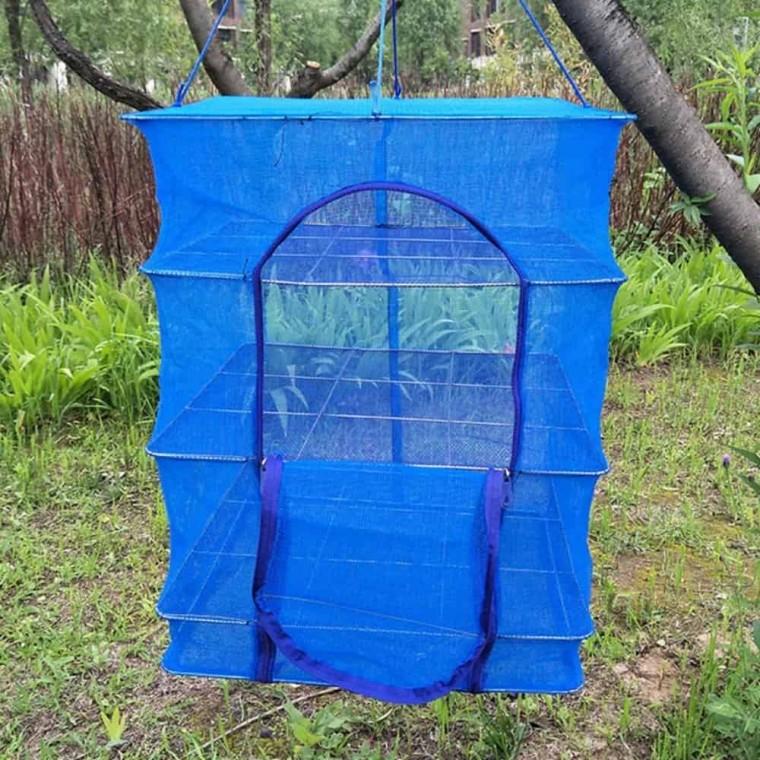 사각 3단 건조망 대 45x45cm 캠핑건조망 고추건조망