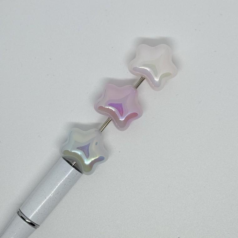 볼펜꾸미기 볼꾸 동대문 꾸미기 DIY AB코팅 별 종이접기 알록달록 미니 랜덤 스타 오로라