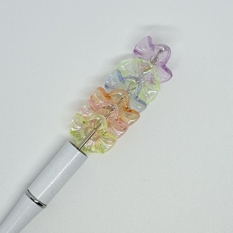 볼펜꾸미기 볼꾸 동대문 꾸미기 DIY 캐릭터 알록달록 미니 파츠 꽃받침 나뭇잎 꽃 플라워