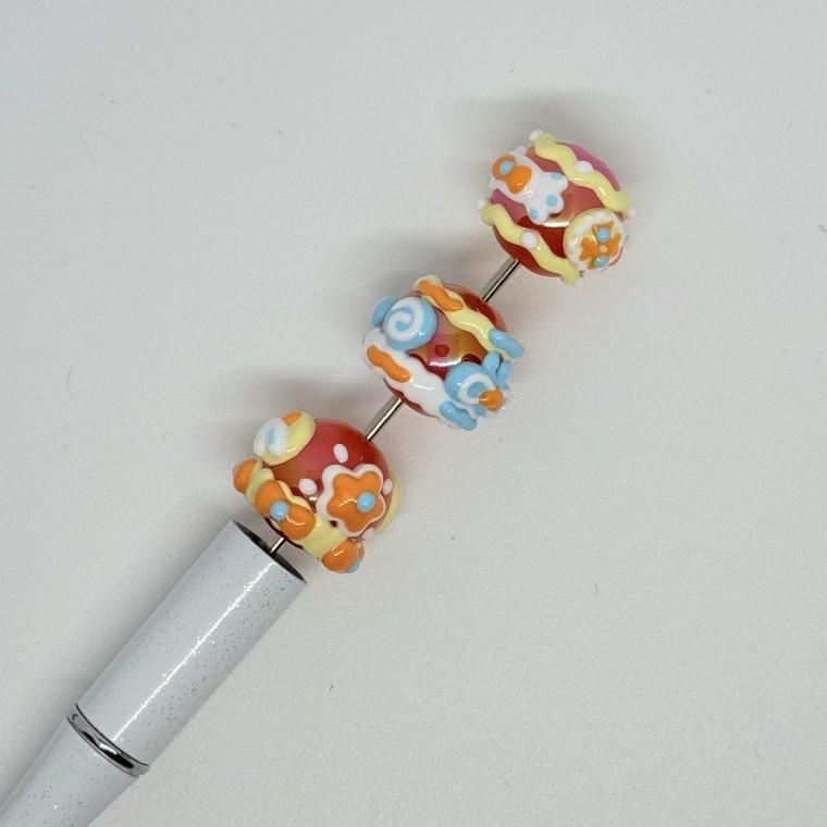 볼펜꾸미기 볼꾸 동대문 꾸미기 DIY 캐릭터 알록달록 미니 파츠 케이크 사탕 캔디 PART2 베이커리 빵 리본