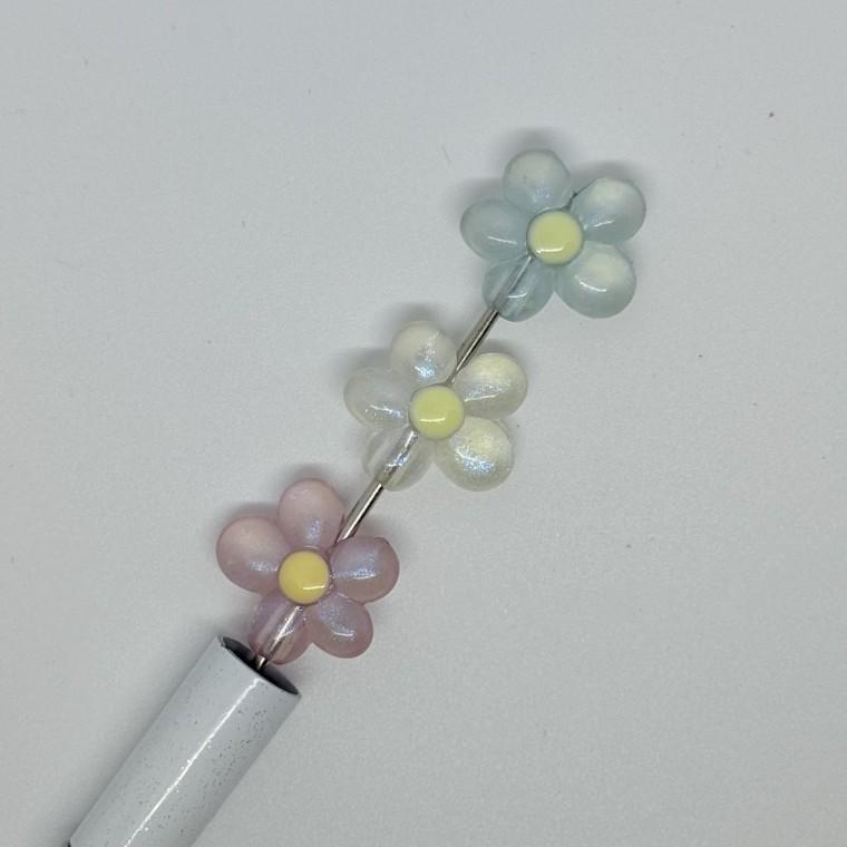 볼펜꾸미기 볼꾸 동대문 꾸미기 DIY 펄 플라워 꽃 클리어