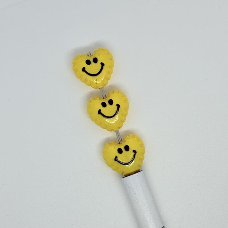 볼펜꾸미기 볼꾸 동대문 꾸미기 DIY 스마일 풍선 하트 통통 옐로우