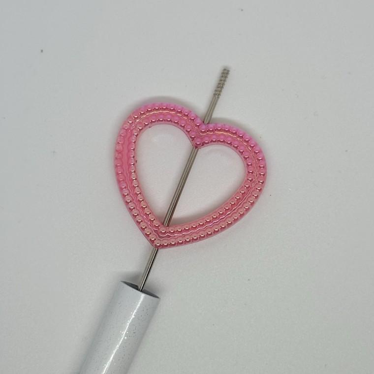 볼펜꾸미기 볼꾸 동대문 꾸미기 DIY AB코팅 컬러 하트링 알록달록 컬러풀
