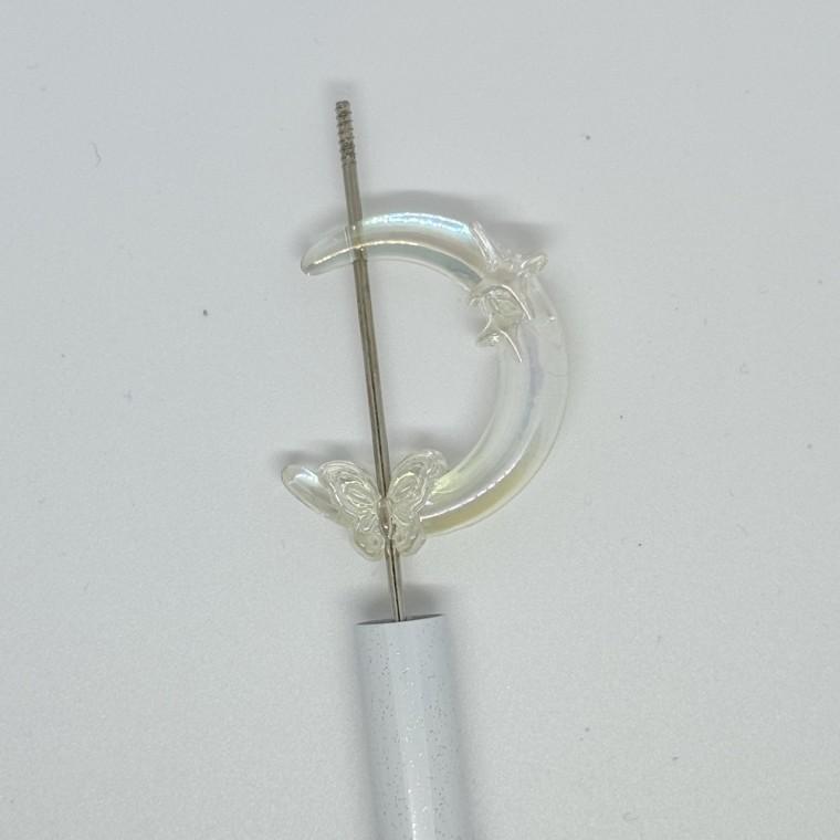 볼펜꾸미기 볼꾸 동대문 꾸미기 DIY AB코팅 달 나비 빅사이즈 오로라