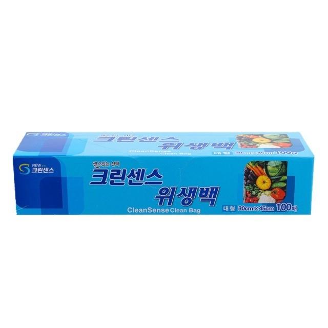뽑아쓰는 대형 위생백 100매입 30x45cm 식품보관 비닐팩 HDPE 다용도 주방용품