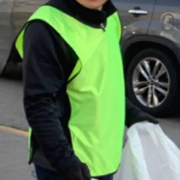 팀조끼 그린 스포츠조끼 봉사단체조끼