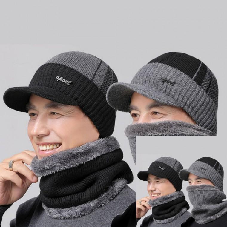 겨울 귀마개 모자 넥워머 세트 겨울버킷햇 남자겨울모자